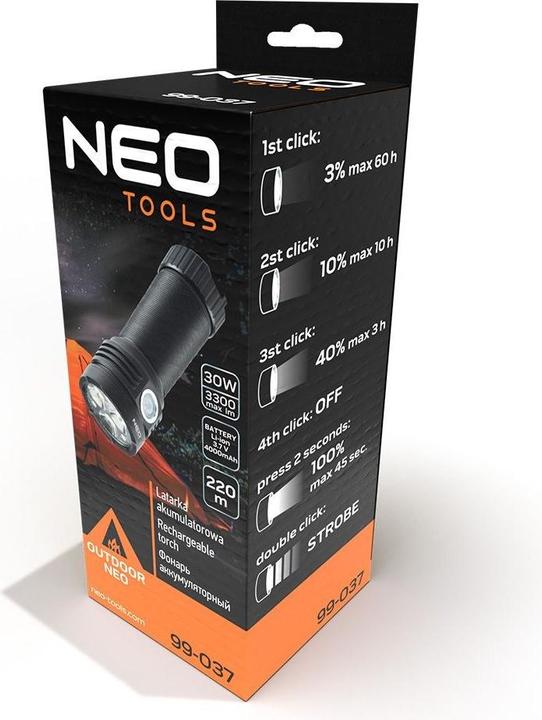 Immagine prodotto Neo Torcia a batteria USB (10.40 cm, 3300 lm)