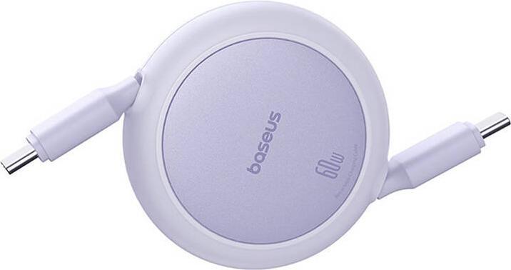 Immagine prodotto Baseus Free2Pull Cavo USB-C da Mini USB-C a USB-C 60W, 1 m (viola) (1 m, USB 3.0)