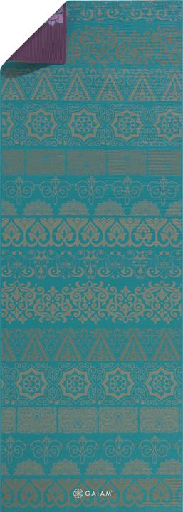 Actual product image Gaiam Reversible Kiku Yoga Mat 6mm,d design (6 mm)