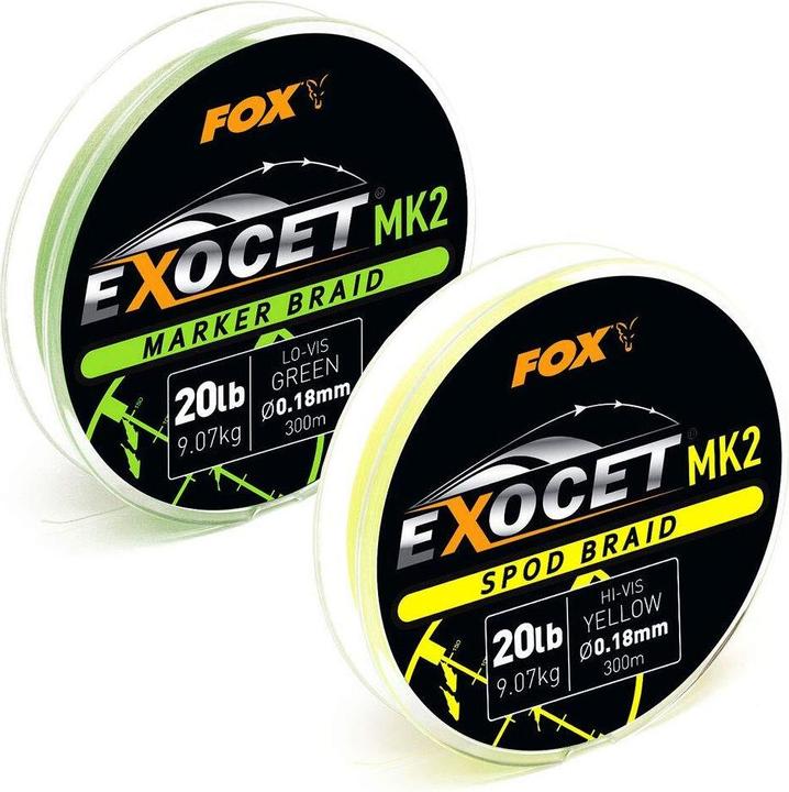 Actual product image Fox Exocet MK2 Spod & Marker Braid 0.18mm/20lb x300m