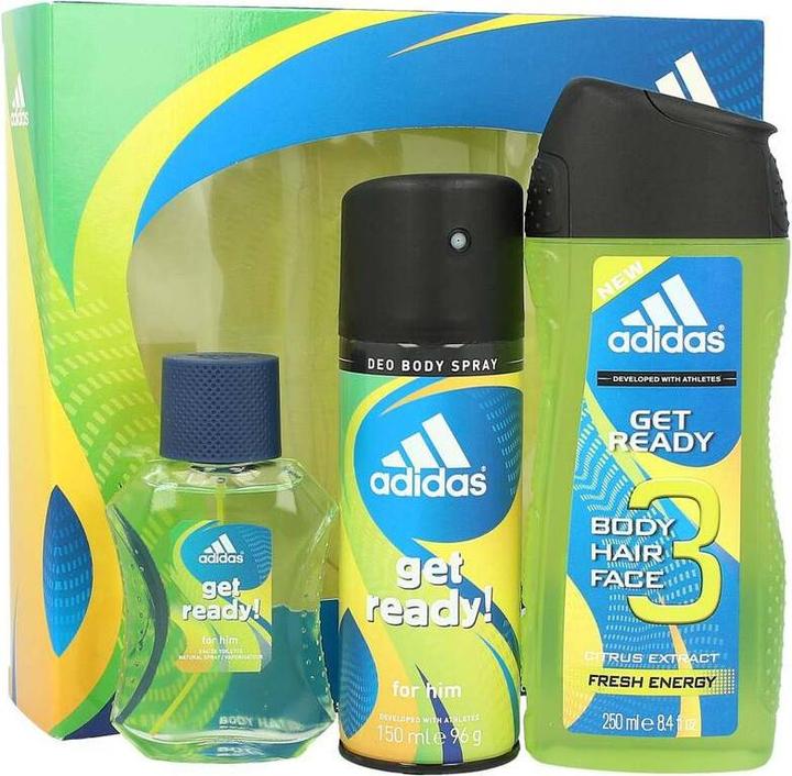 Immagine prodotto adidas Set regalo Eau de Toilette 50ml + Doccia 250ml + Deodorante 150ml Get Ready (Set profumo)