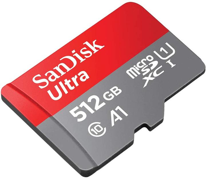 Actual product image SanDisk SD MicroSD Card Ultra U1 incl. adapter (512 GB, microSDXC, U1, UHS-I)
