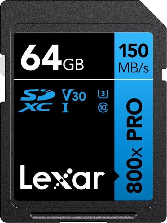 Actual product image Lexar MEMORY SDXC 64GB UHS-I/LSD0800P064G-BNNNG (64 GB, SDXC, U1, UHS-I)