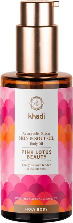 Immagine prodotto Khadi Olio ayurvedico per il corpo PINK LOTUS BEAUTY - Rinvigorisce il chakra sacrale (Olio corpo, 100 ml)