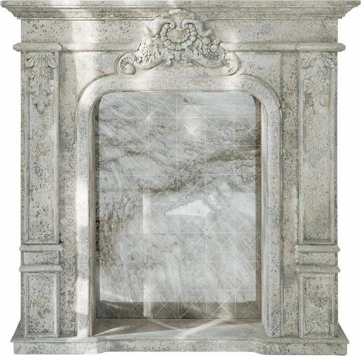 Actual product image Loberon Fireplace console Rethonvillers grey