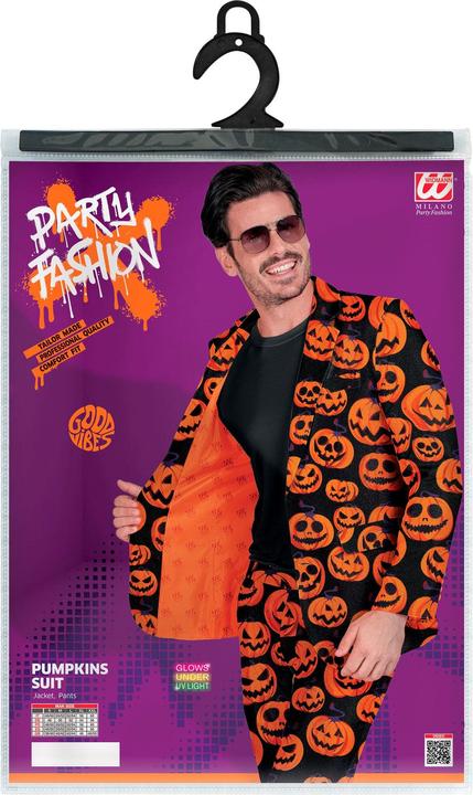Immagine prodotto Widmann Abito da zucca di Halloween con giacca e pantaloni (M)