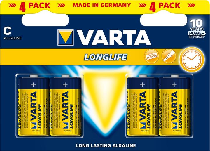 Image du produit Varta Longlife (4 pcs, C, 7600 mAh)