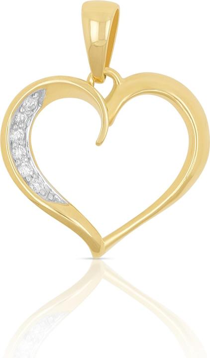 Actual product image Muau Heart (Yellow gold)