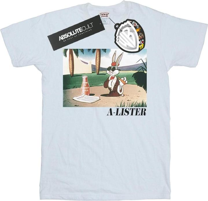 Actual product image Looney Tunes Womens/Ladies Bugs Bunny A-Lister Cotton Boyfriend T-Shirt (XXL)