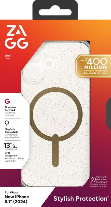 Actual product image Zagg Milan Snap (Apple iPhone 16)