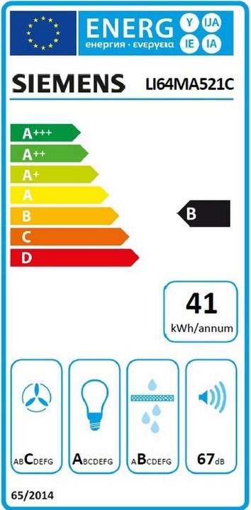 Energie-Label Siemens LI64MA521C (Deckenlüfter)