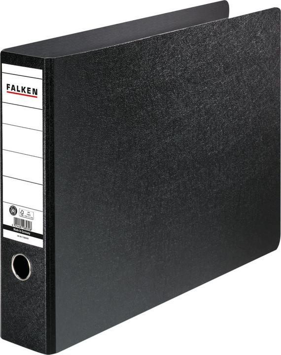 Image du produit Falken Classeur 80mm DIN A3 horizontal Matériau : Carton dur noir (De part et d'autre, A3, 80 mm, 1 pièce(s))