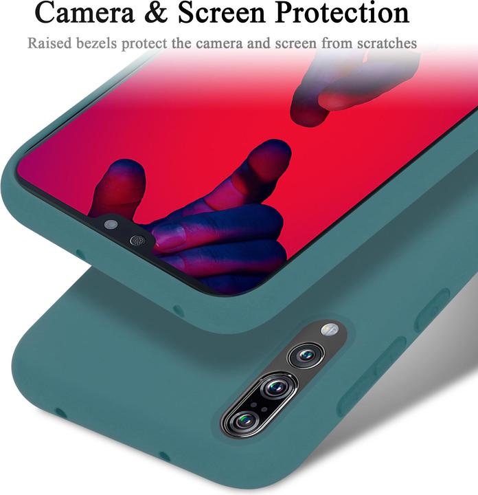 Productafbeelding Cadorabo TPU Liquid Silicone Case Cover (Huawei P20 Pro, Huawei P20 Plus)