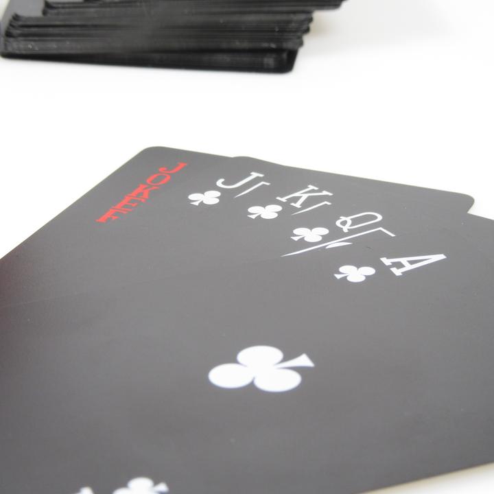 Immagine prodotto PhoneLook Gioco di carte da poker Black Diamond Cartes étanches et résistantes en PVC Mat