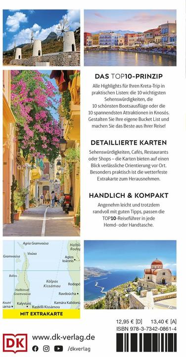 Image du produit TOP10 Reiseführer Kreta (Allemand, DK Verlag Voyage, 2025)