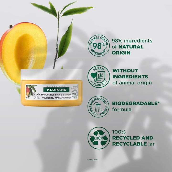 Produktbild Klorane Nährende Maske mit Mango (150 ml)