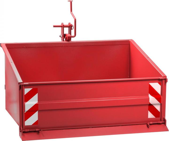 Produktbild Dema Traktor Heckcontainer Heckmulde Transportcontainer Mulde Container 120 cm rot (410 l)