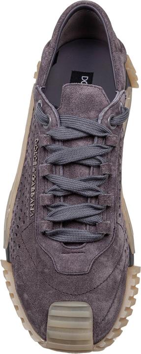 Actual product image Dolce & Gabbana ns1 suede sneakers lead grey color (41)