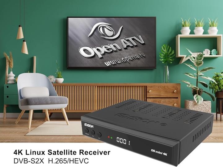 Actual product image Edision OS Mini 4K, 1X S2X (DVB-S2)