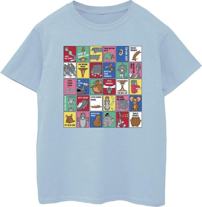 Tom & Jerry Grid Squares TShirt Jungen