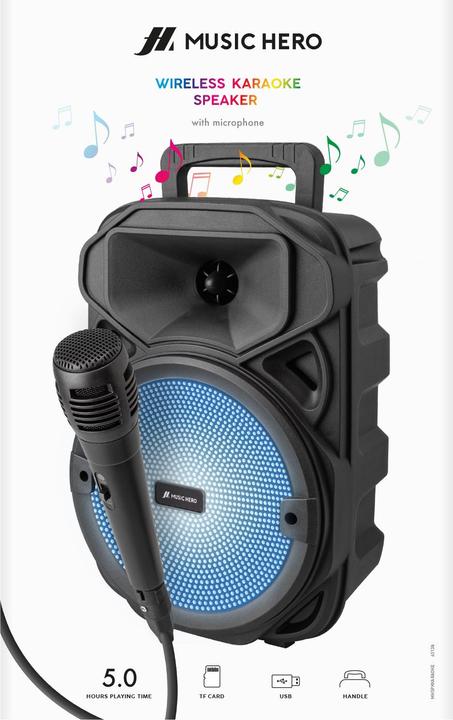 Actual product image SBS Wireless karaoke speaker with microphone