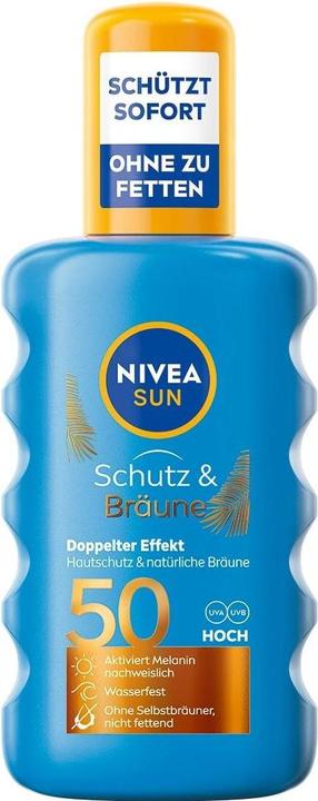 NIVEA Schutz & Bräune (Sonnenspray, SPF 50, 200 ml)