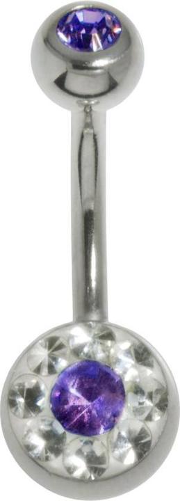 Produktbild Bijouteria Bauchpiercing (Chirurgenstahl 316L, Epoxiharz, Kristall)