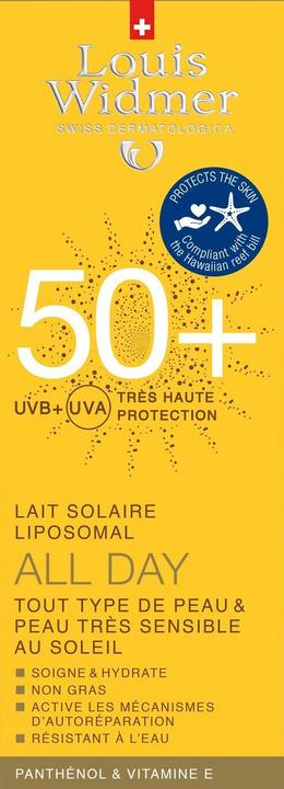 Image du produit Louis Widmer ALL DAY 50+ écran solaire parfumé tube (Crème solaire, SPF 50+, 100 ml, 135 g)