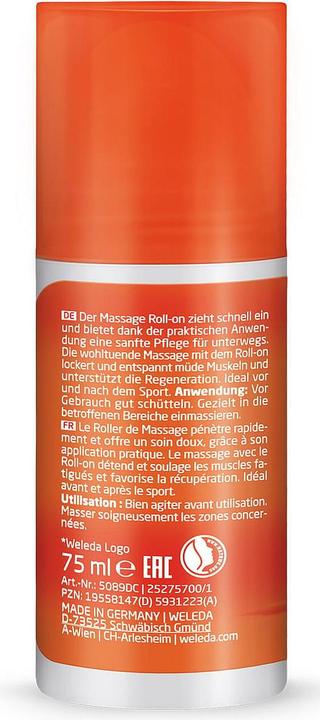 Nährwerte und Zutaten Weleda Sport Massage Arnika Roll-on 75 ml (75 ml)