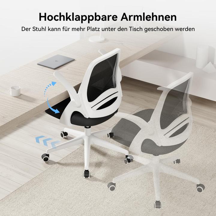 Actual product image Hbada Desk Chair, White