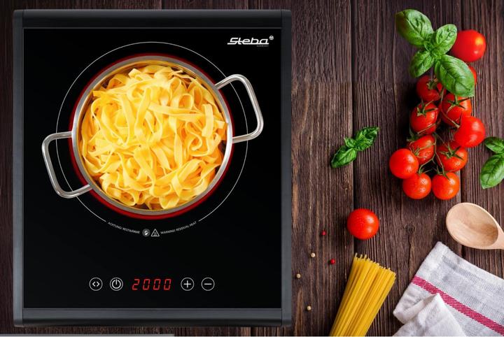 Produktbild Steba HK 25 Einzelkochplatte Ceran 2000W 18,5cm Touch Control ab 01/25