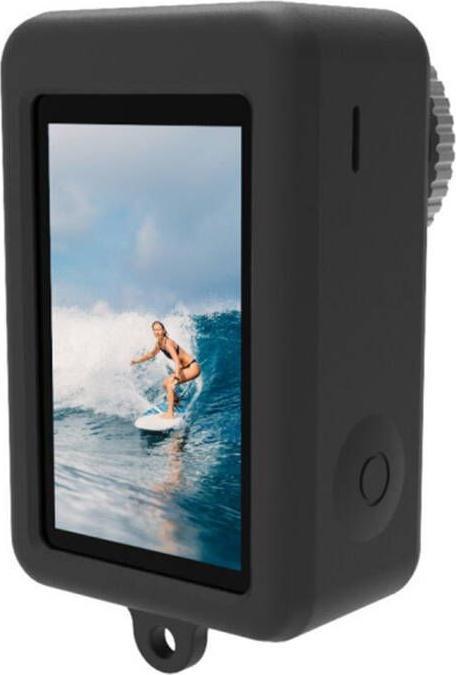Actual product image Puluz Silicone case for DJI Osmo Action 4/3 with lens cover (black) (3)