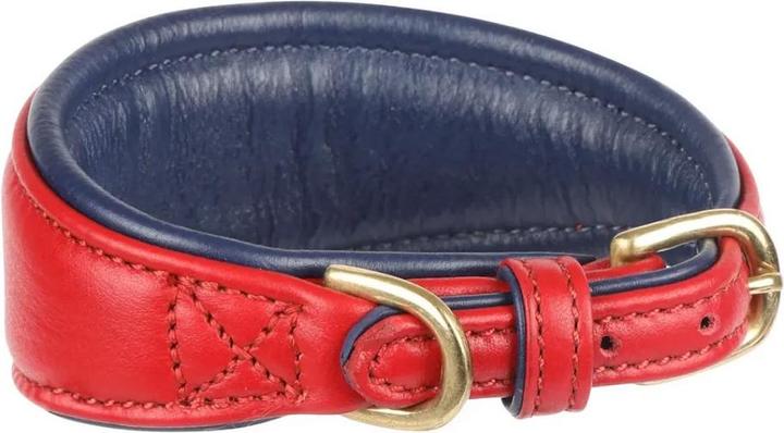 Actual product image Digby & Fox Leather Padded Greyhound Dog Collar (L, Dog, General)