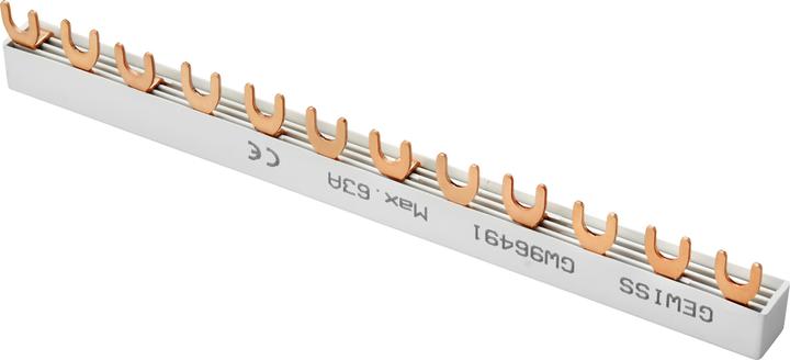 Image du produit Gewiss GEWI GW96491 Busbar 6 X Mdc 2P (2M) Barre omnibus 4 pôles L1+N L2+N L3+N