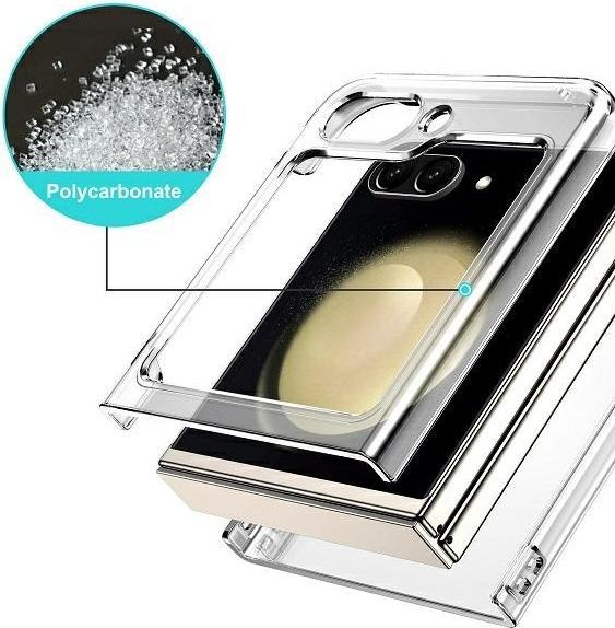 Actual product image Beline Clear Case Samsung Z Flip 5 transparent