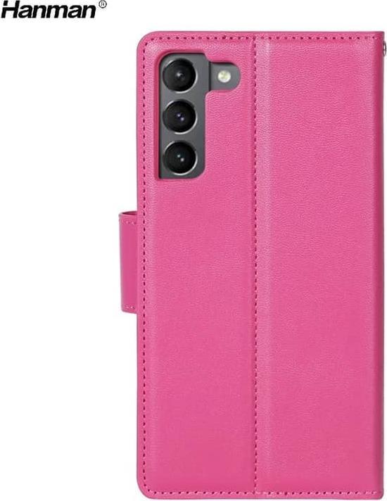 Actual product image Hanman Samsung Galaxy S9 Plus - Mill flip case with 3 card slots, pink (Samsung Galaxy S9+)