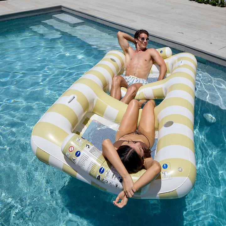 Produktbild Sunnylife Luxuriöse Doppelluftmatratze Hängematte Casa Sand Stripe