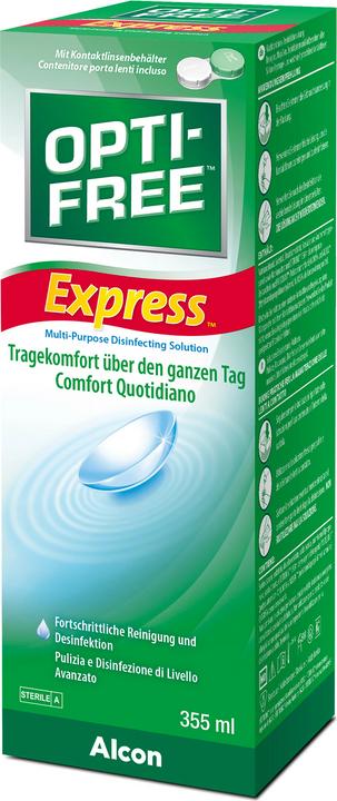 Immagine prodotto Opti Free Express, soluzione per lenti a contatto, 355 ml (Tutto in Uno soluzione, 355 ml)