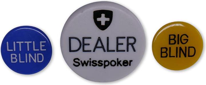 Immagine prodotto Sharplace Swisspoker Dealer Button per la tua partita di poker