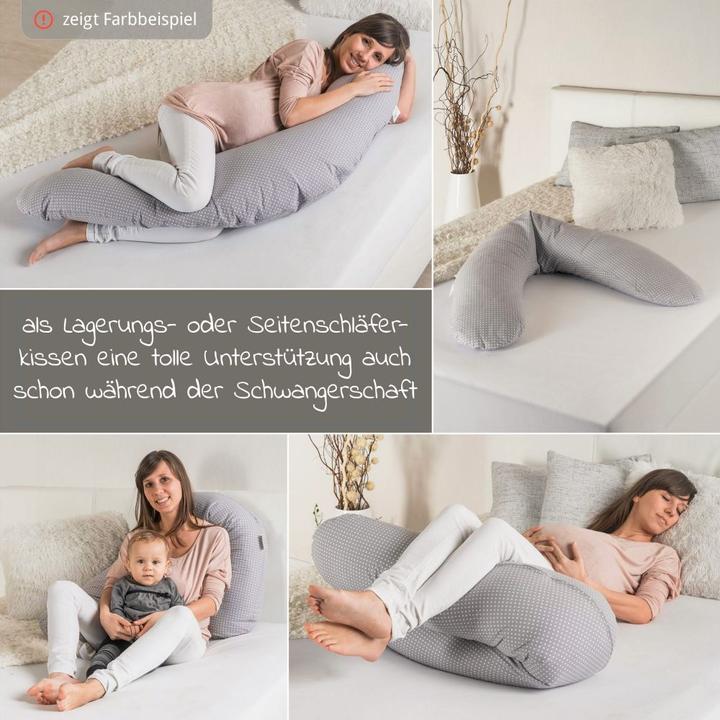 Immagine prodotto Theraline Cuscino per l'allattamento Cuscino per l'allattamento Dodo con imbottitura in microsfere, incluso (170 cm)