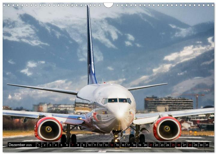 Produktbild :Flugzeugkalender (Wandkalender (A3, Deutsch)