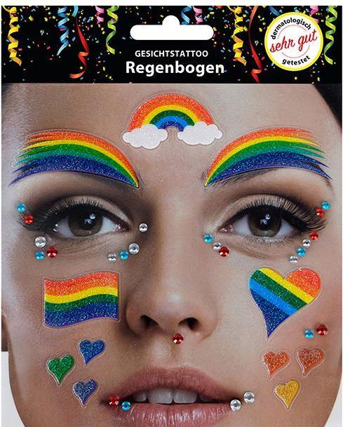 Produktbild Sombo Gesichts Tattoo Rainbow