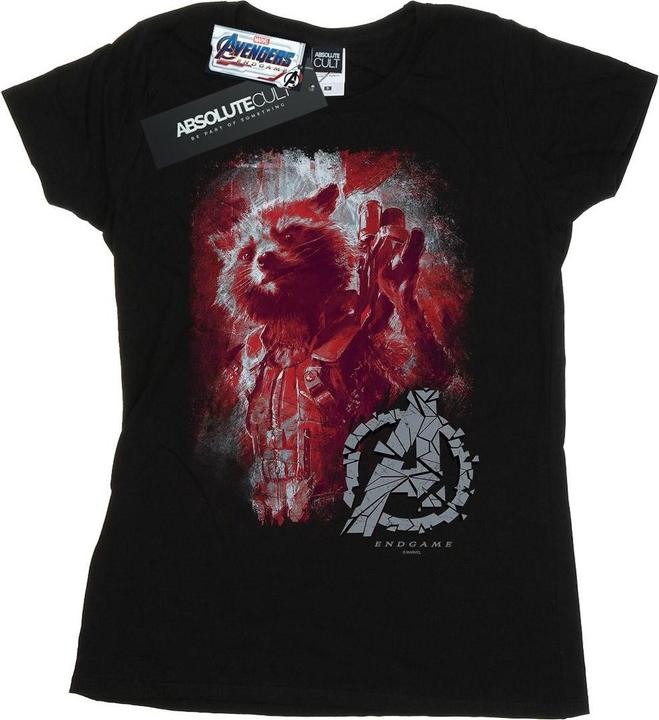 Avengers Endgame Rocket TShirt aus gebürsteter Baumwolle