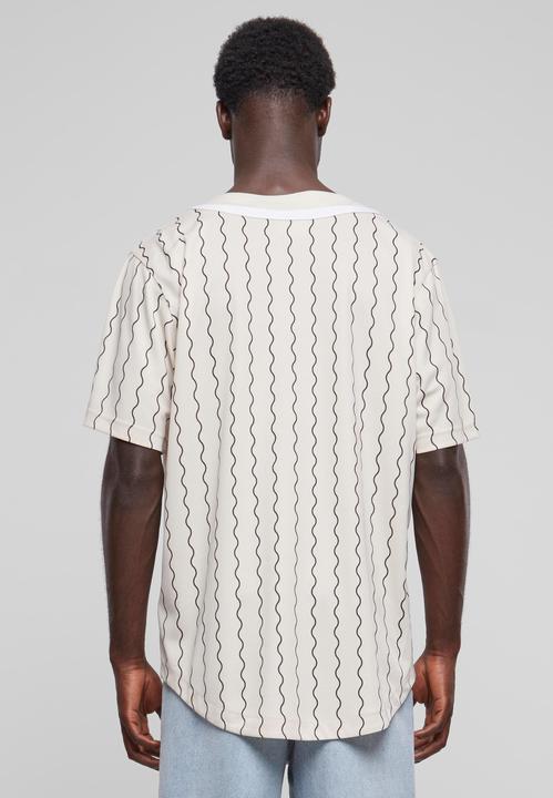 Image du produit Karl Kani KM233-014-1 KK Varsity Ziczac Pinstripe Baseball Shirt (XL)