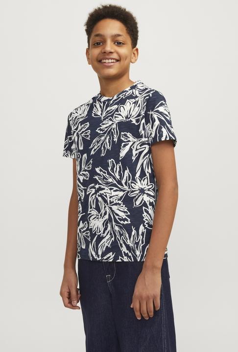 Actual product image Jack & Jones Jorlafayette Aop Tee Ss Crew Neck Mni (128)