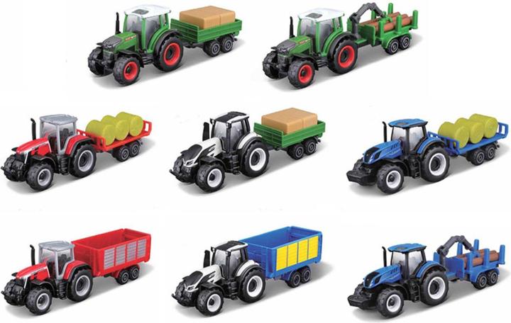 Actual product image Bauer Maisto tractor Fendt 209 with trailer sort