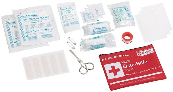 Immagine prodotto Pearl Set di 2 borse di pronto soccorso mobili, idrorepellenti, 24 pezzi ciascuna (Accessori per kit di primo soccorso)