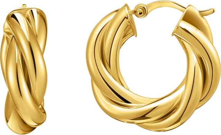 Thomas Sabo Creolen gedrehtes Design (750 Gelbgold Vergoldung, 925 Sterlingsilber)