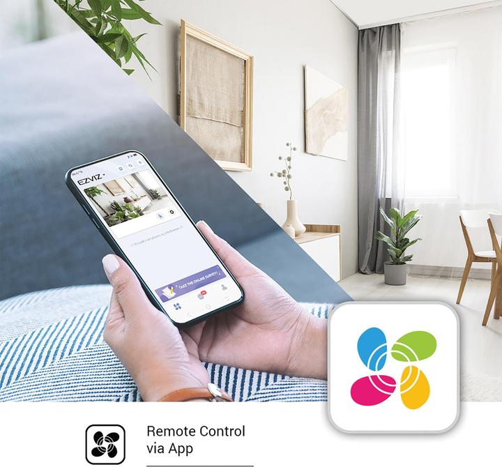 Image du produit EZVIZ C6W caméra rotative 4 MP + détection de visage (2560 x 1440 Pixels)