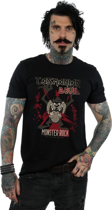 Immagine prodotto Looney Tunes Maglietta in cotone Monster Rock Tasmanian Devil Uomo (M)